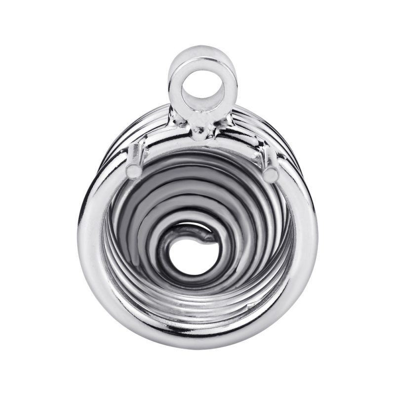 Men's Metal Spiral Chastity Cage - Lock Stainless Steel - Metal Chastity Cage - metalchastitycage