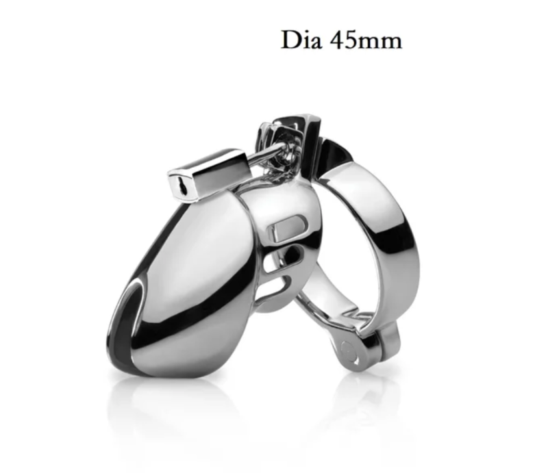 Metal Male Chastity Cage Device Set Small Penis Cage Cock Ring Sex Toys For Man - metalchastitycage