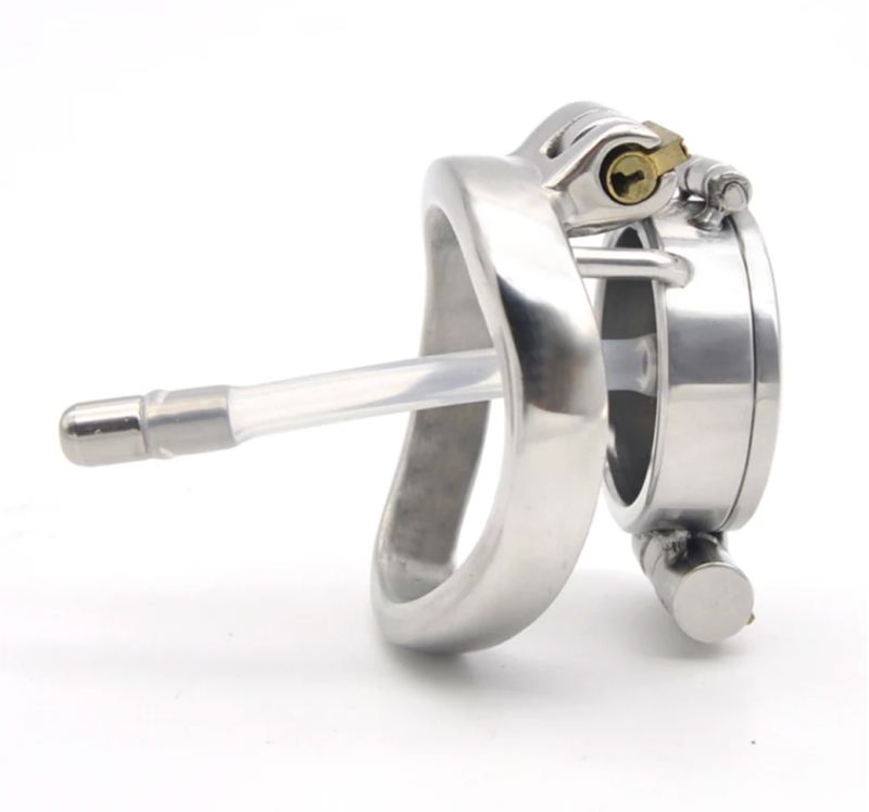 Double Lock Openable Metal Cock Cage - metalchastitycage