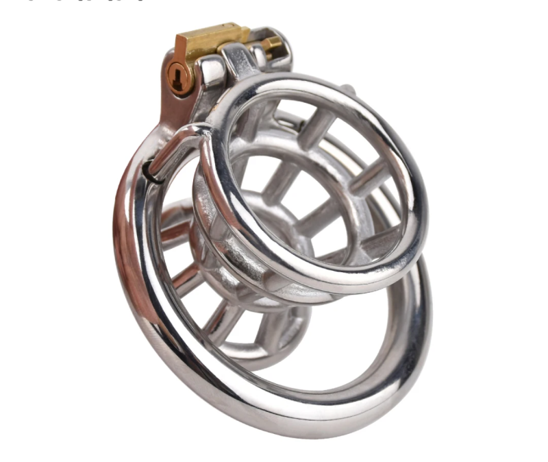 Metal Inverted Negative Chastity Cage For Men Stainless Steel Small Cock Cage - metalchastitycage