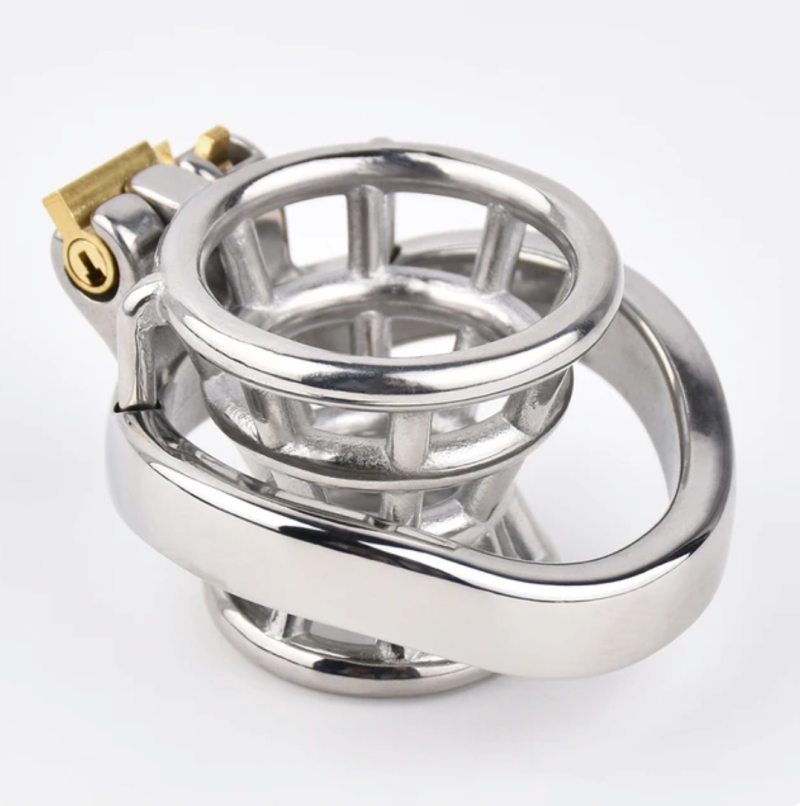 Metal Inverted Negative Chastity Cage For Men Stainless Steel Small Cock Cage - metalchastitycage