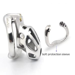 Metal Male Chastity Cage with Openable Ring Design - metalchastitycage