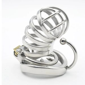 Small Metal Chastity Cage Removable Anti-off Spiked Ring - metalchastitycage