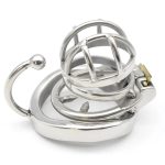 Small Metal Chastity Cage Removable Anti-off Spiked Ring - metalchastitycage