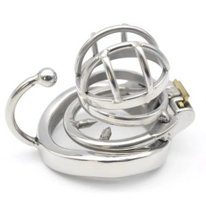 Small Metal Chastity Cage Removable Anti-off Spiked Ring - metalchastitycage