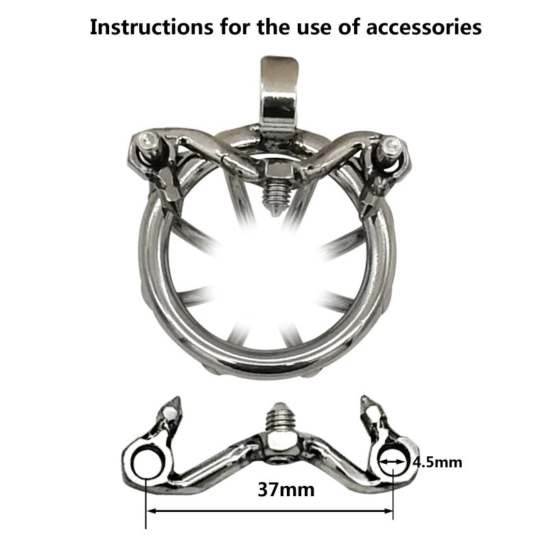 Reverse Design 304 Stainless Steel Chastity Cage For Men - metalchastitycage