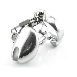 Metal Male Chastity Cage Device Set Small Penis Cage Cock Ring Sex Toys For Man - metalchastitycage