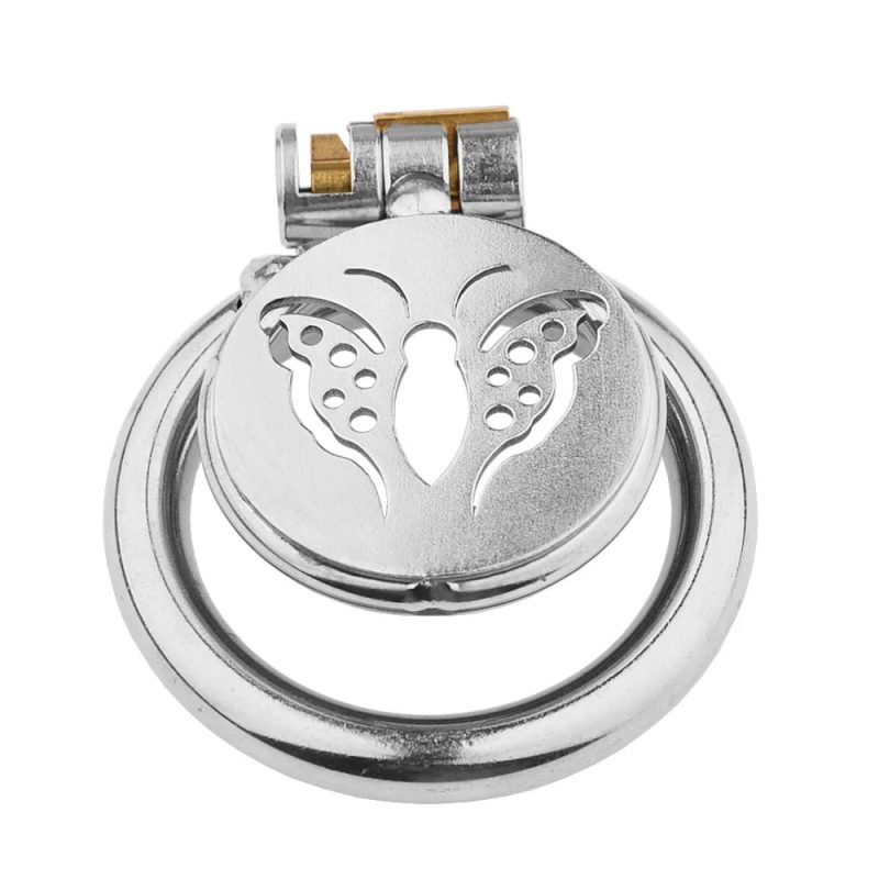 Micro Flat Butterfly Chastity Cage - metalchastitycage