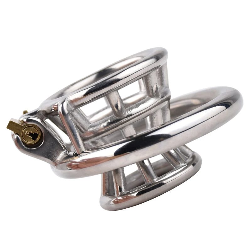 Metal Inverted Negative Chastity Cage For Men Stainless Steel Small Cock Cage - metalchastitycage