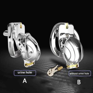 Metal Openable Ring Quick Disassemble Cap Flip Design Male Chastity Device - metalchastitycage