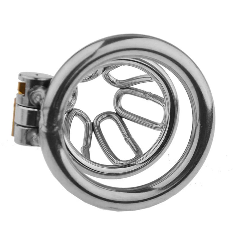 Small Stainless Steel Male Chastity Cage - metalchastitycage