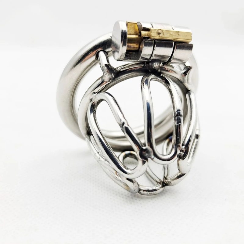 Small Stainless Steel Male Chastity Cage - metalchastitycage