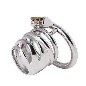 Small Metal Chastity Cage Hand Polished Steel Cock Cage - metalchastitycage