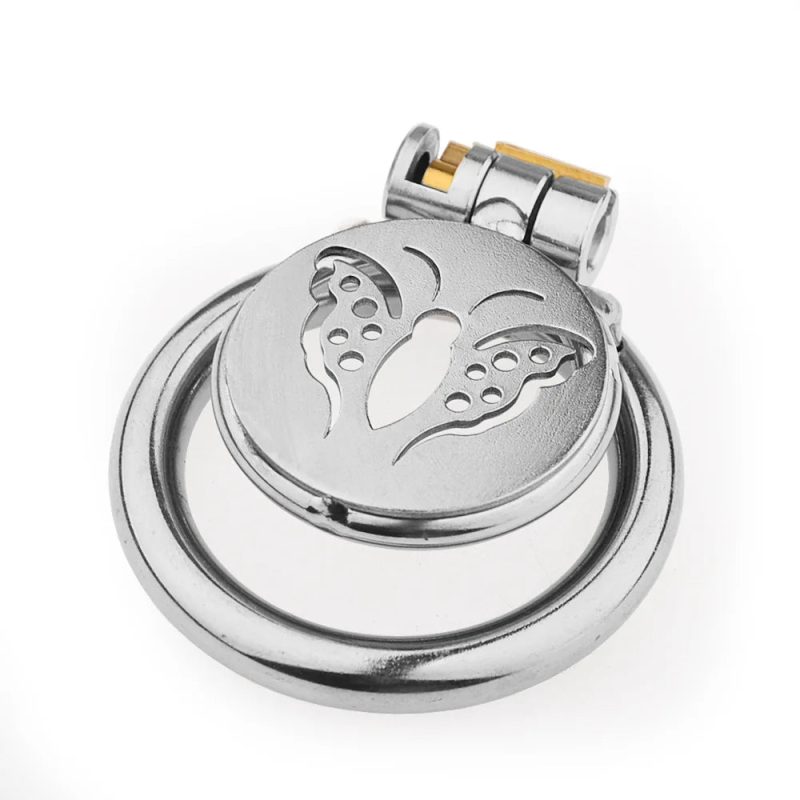 Micro Flat Butterfly Chastity Cage - metalchastitycage