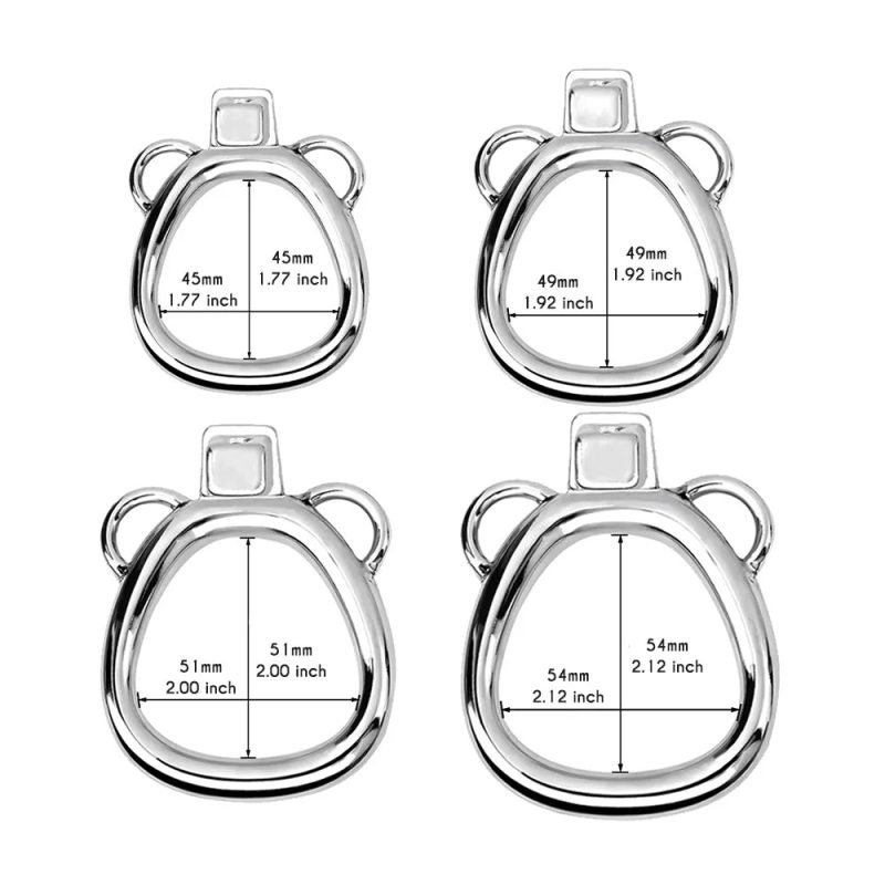 Metal Cobra Chastity Cage with Removable PU Belt Chastity Device For Men - metalchastitycage