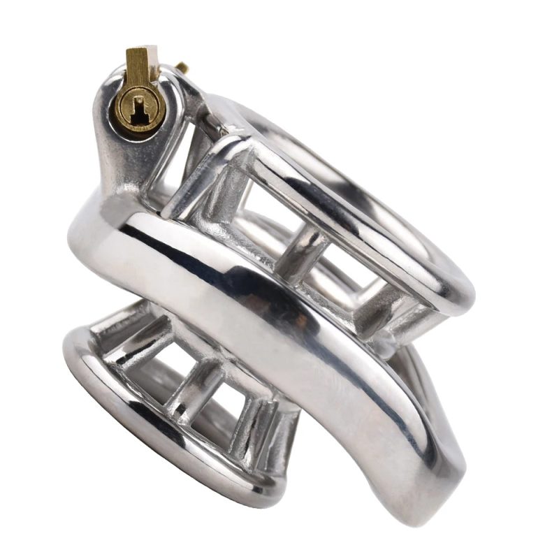 Metal Inverted Negative Chastity Cage For Men Stainless Steel Small Cock Cage - metalchastitycage