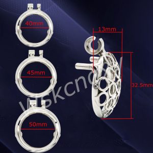 304 Stainless Steel Male Chastity Cage Compact Escape-Proof Discreet Cock Cage - metalchastitycage