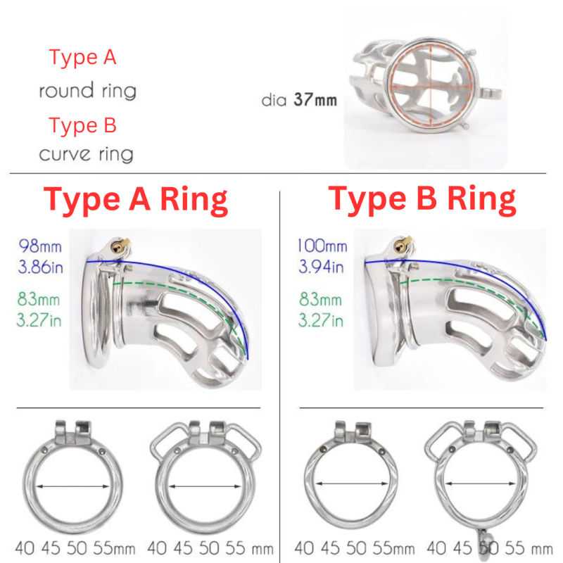 Cobra Metal Chastity Cage For Men - metalchastitycage