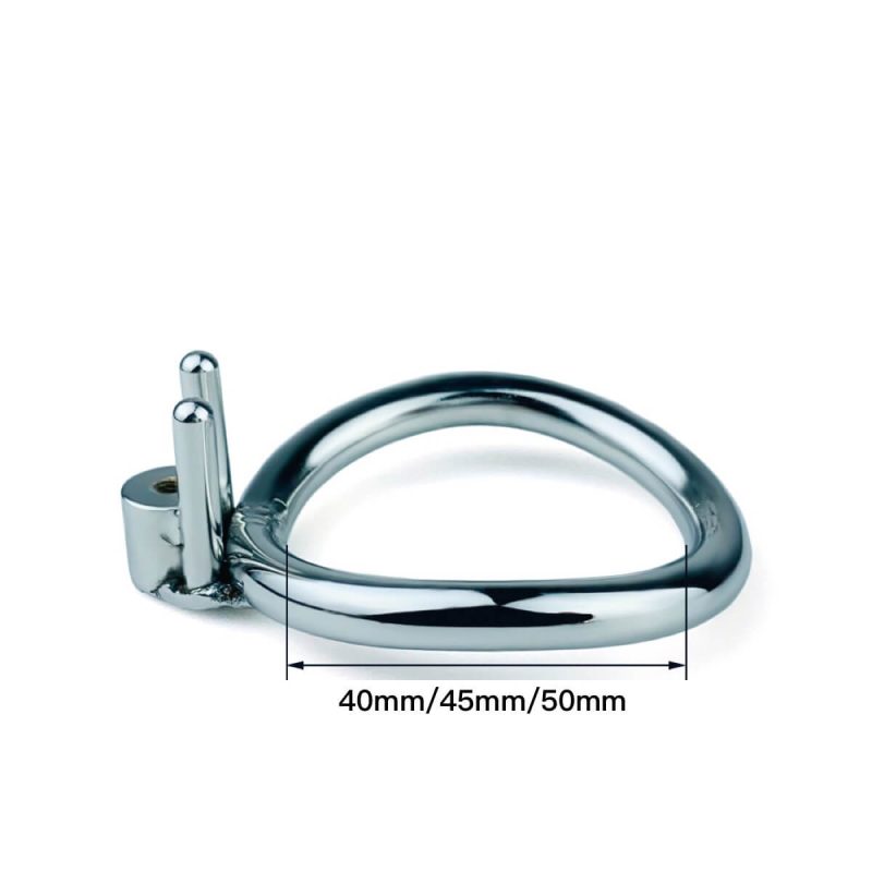 Male Single Screw with Catheter Chastity Device - metalchastitycage