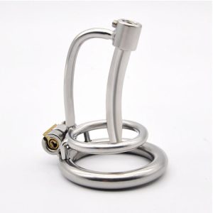 304 Stainless Steel Breathable Metal Chastity Cage Of Catheter in 3 Size - metalchastitycage