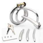 304 Stainless Steel Breathable Metal Chastity Cage Of Catheter in 3 Size - metalchastitycage